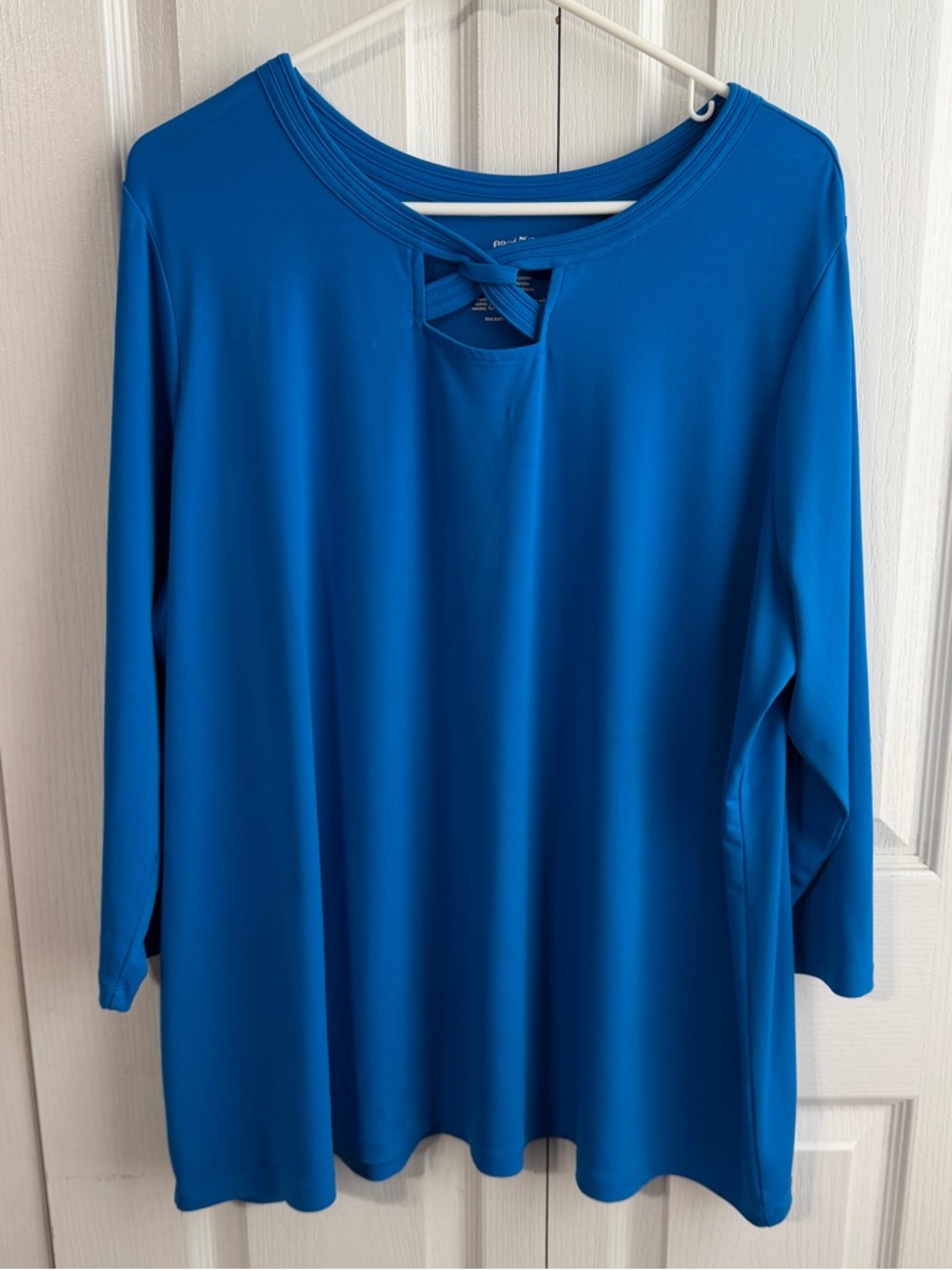 East 5th blue long sleeve blouse size 1X